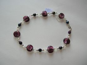Cristal de bohemia e imitación a murano morado 1.JPG